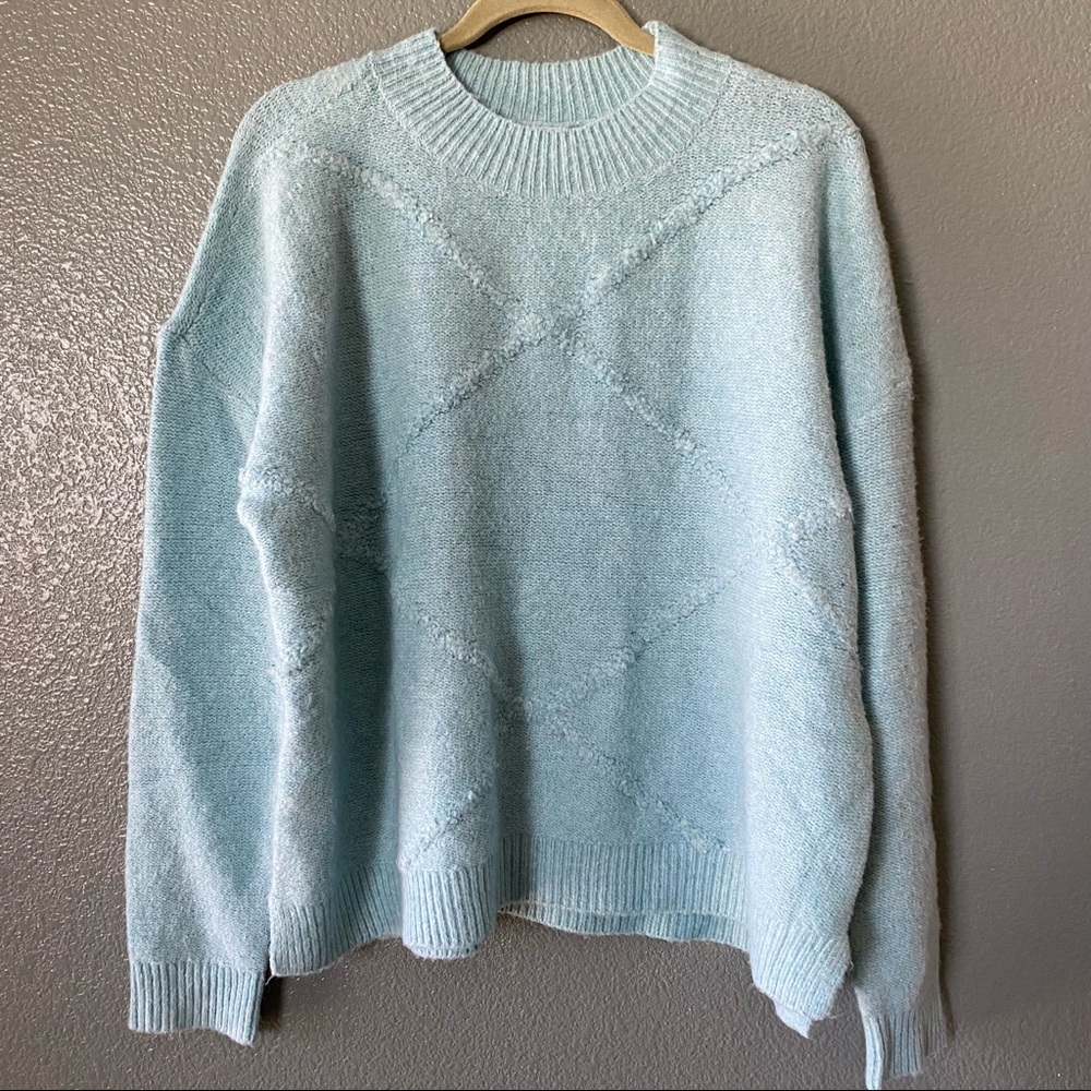 Abound Womens Spring Pullover Lightweight Sweater Size XL Green Knitted